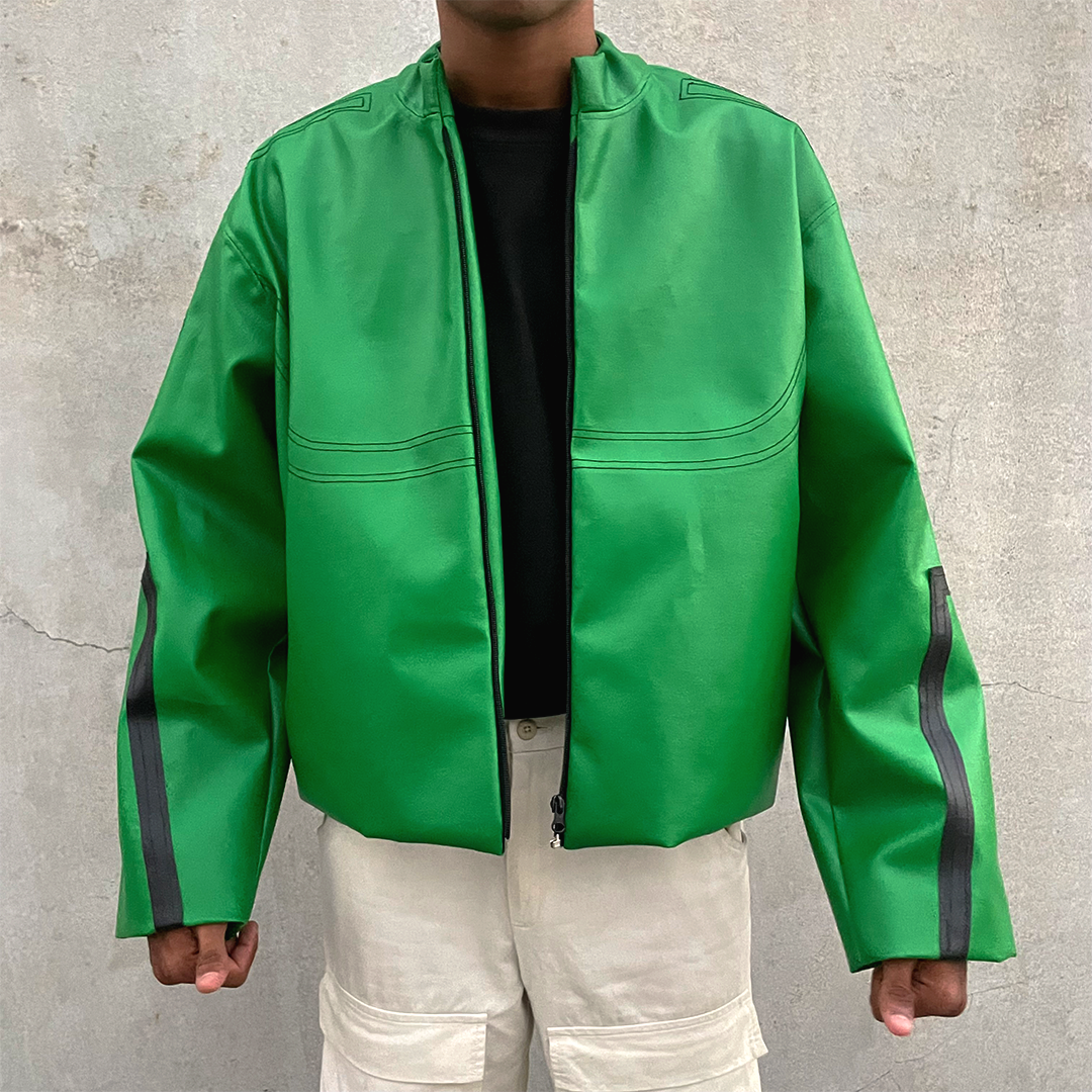 Moto Leather Jacket V 1.0 - Green