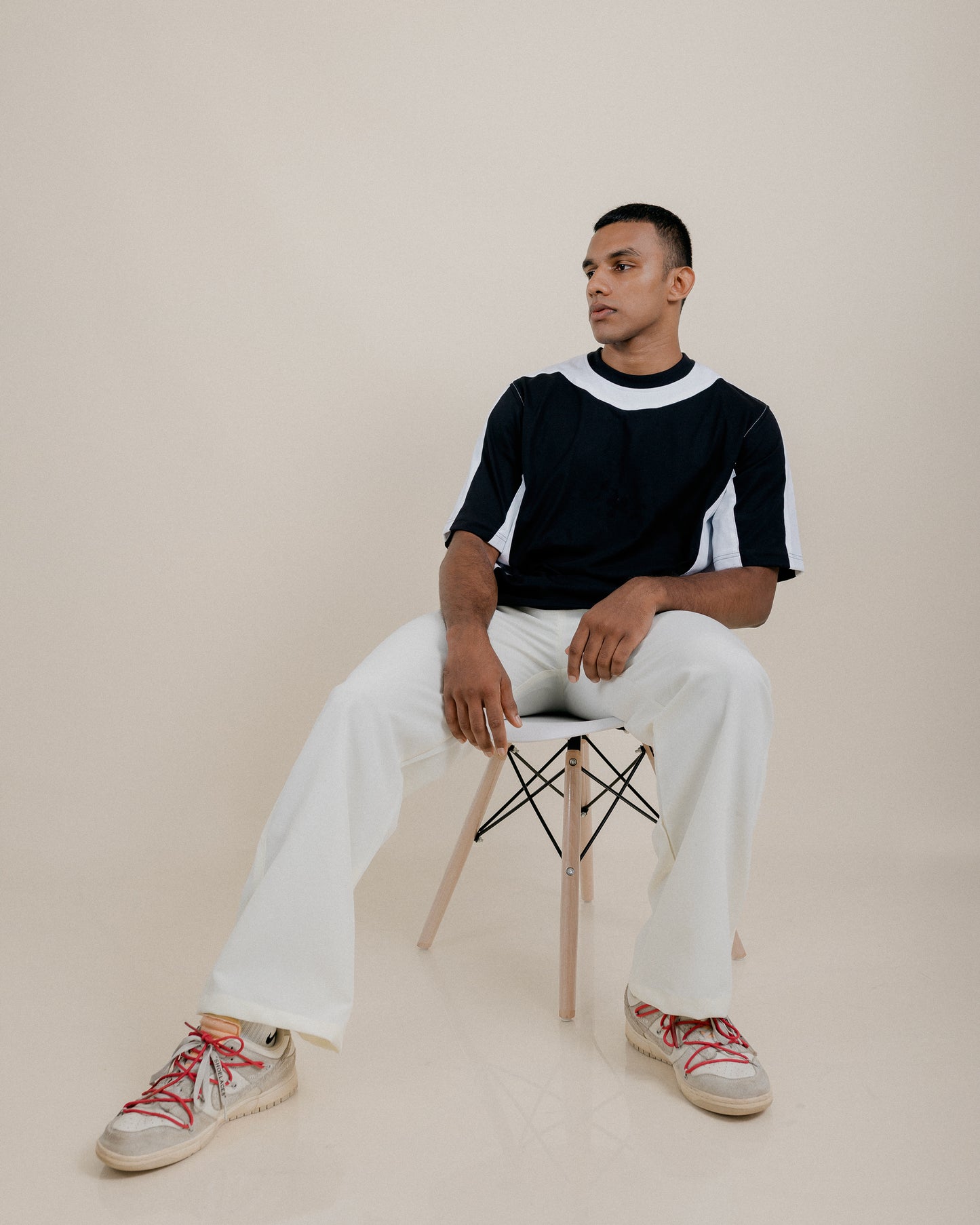 Elevated Basics - Off White Trouser Pant