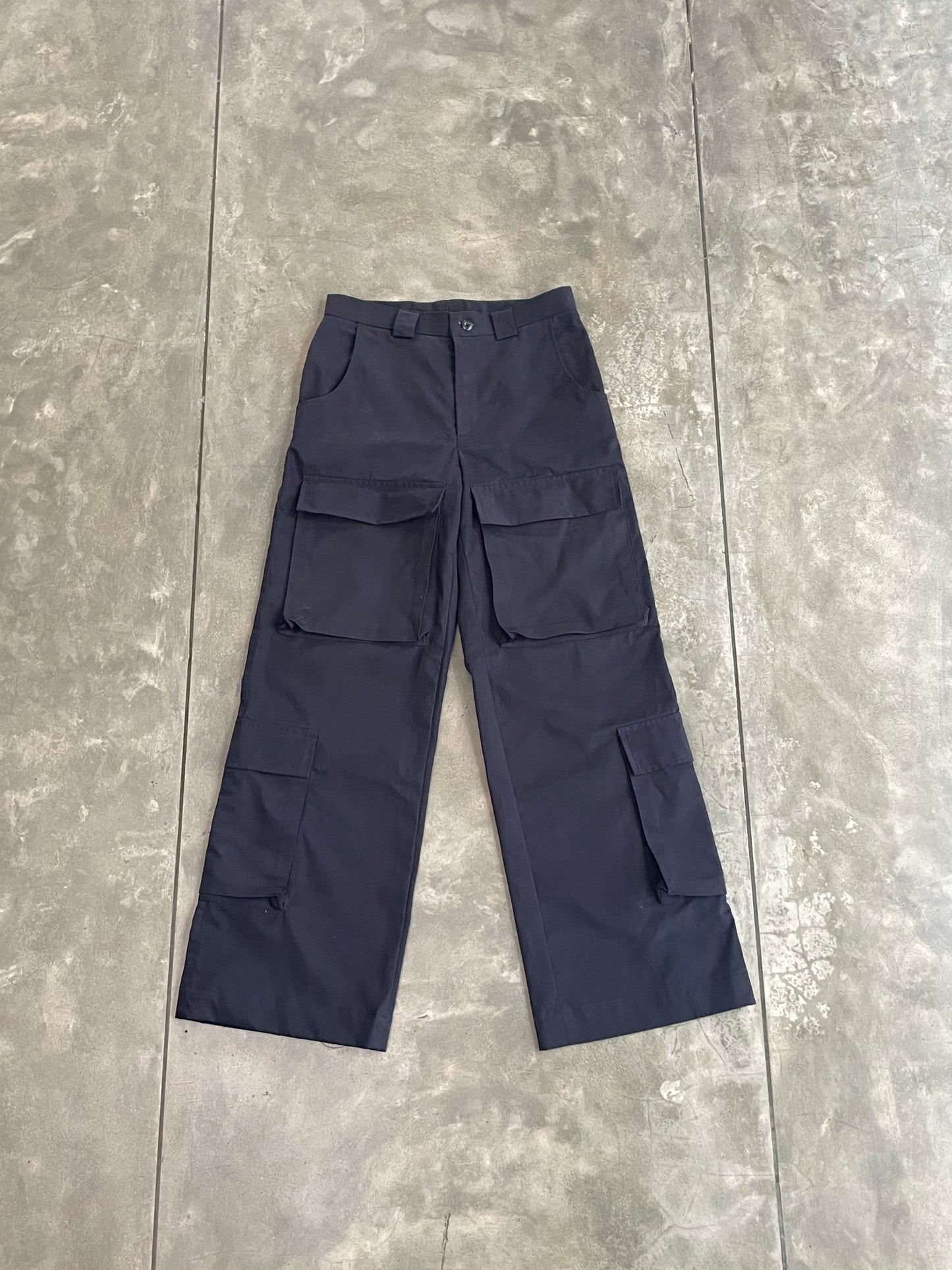 Multi Pocket Cargo Pant - Navy Blue